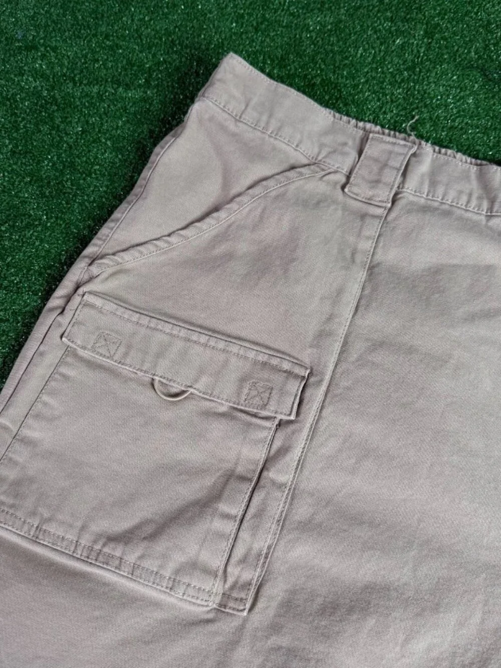 Ocean+Coast Trail Outdoor Hiking Y2K Style Khaki Cargo Shorts Plus Size 3X